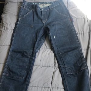 Dovetail Workware Britt Utility Denim Reinforced Indigo jeans size 8, length 28